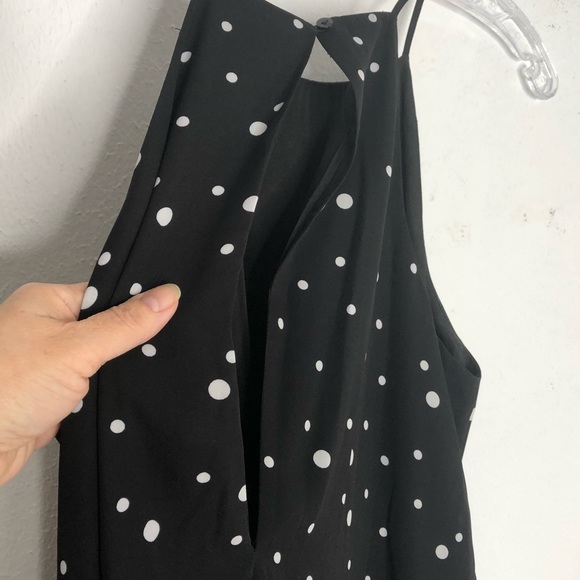 Forever 21 Spaghetti Racer Back Polka Dot Dress L - Picture 3 of 7